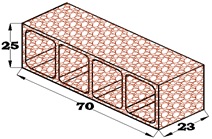 BLOQUE RETICULAR 25X23X70 ARLITA