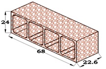 BLOQUE RETICULAR 24X22,5X68 ARLITA