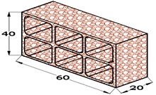 BLOQUE RETICULAR 40X20X60 ARLITA