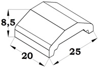 TERMINAL 25X20X8 SALMON