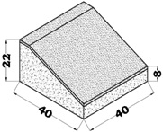 BORDILLO BC VADO SY 40X40X22 CENTRO
