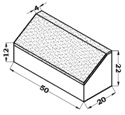BORDILLO BICAPA 50X22X20X4 R3,5