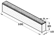 BORDILLO BICAPA 100X20X10X9 R3,5 (21ml)