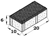ADOQUIN BC 20X10X6 MARRON ROTA