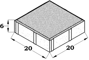 ADOQUIN BC 20X20X6 ALBERO