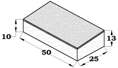 BORDILLO BICAPA RIGOLA 50X13X25X10 R3,5