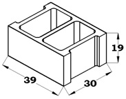 BLOQUE 30X20X40   REVESTIR