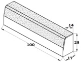 BORDILLO BICAPA 100X28X17X14 R5